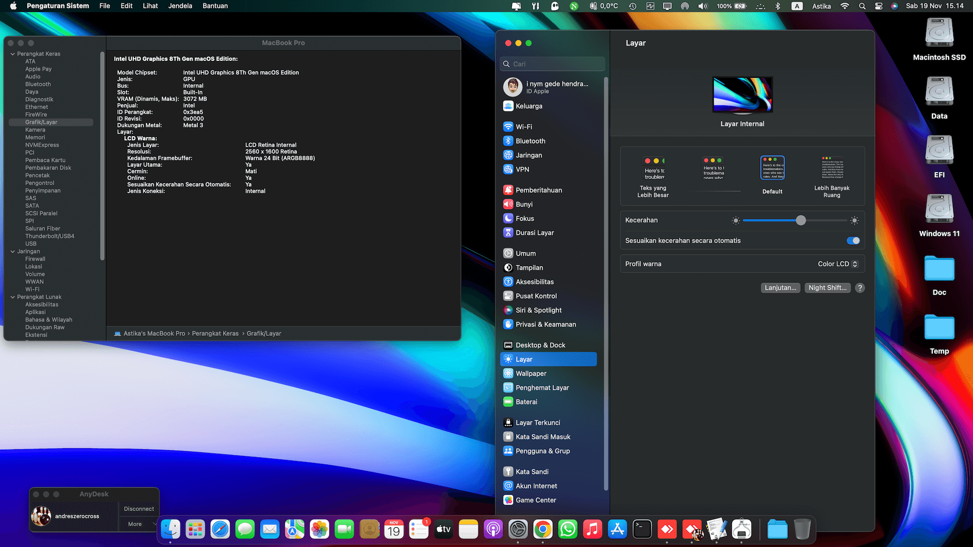 Asus ZenBook Q536FD 3rd [WhiskeyLake   Intel UHD 620 + I2C]   OpenCore 5